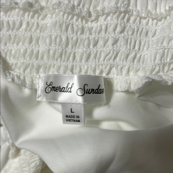 White Ruffle Dress - Picture 5 of 5